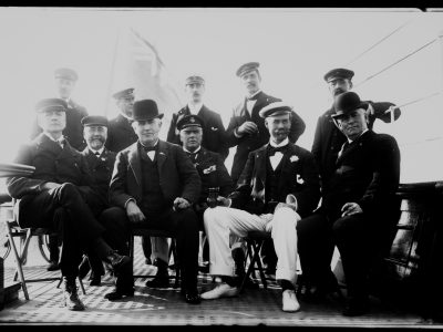 Edison & Lipton On Ship's Deck