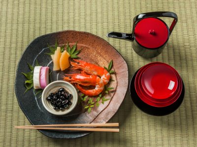 典型的なおせち料理 General Japanese New Year dishes(osechi)