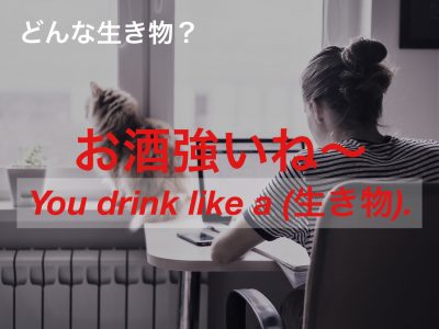 なぜなの お酒強いね の英語フレーズに含まれる意外な生き物の謎 Otona Salone オトナサローネ 自分らしく 自由に 自立して生きる女性 へ