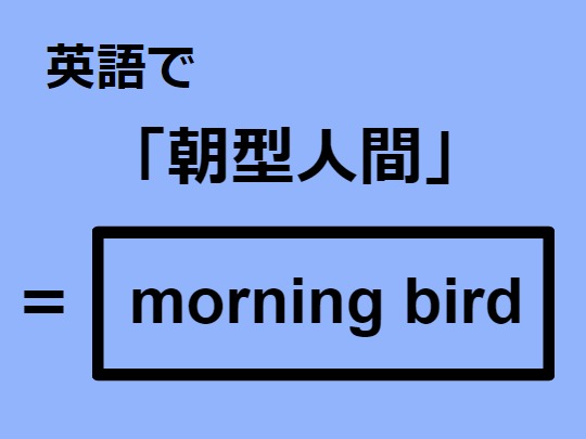 英語で「朝型人間」はなんて言う？｜OTONA SALONE
