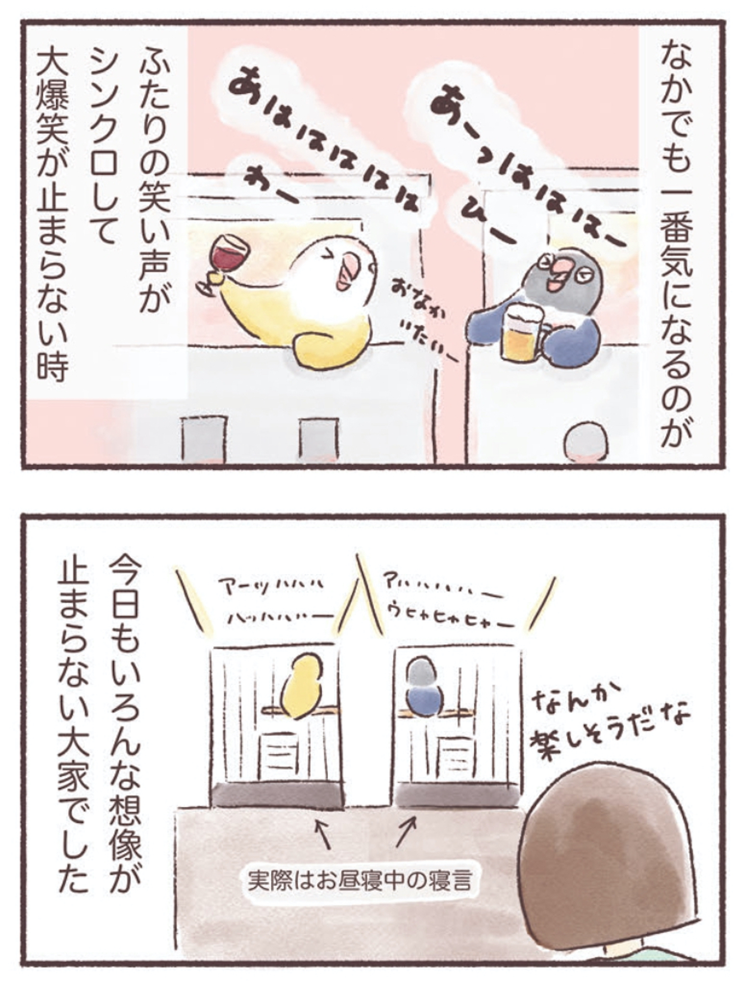 うちのインコたちは今日もおしゃべり