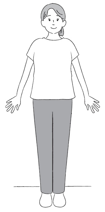 30秒もも上げ (1)「立つ」
